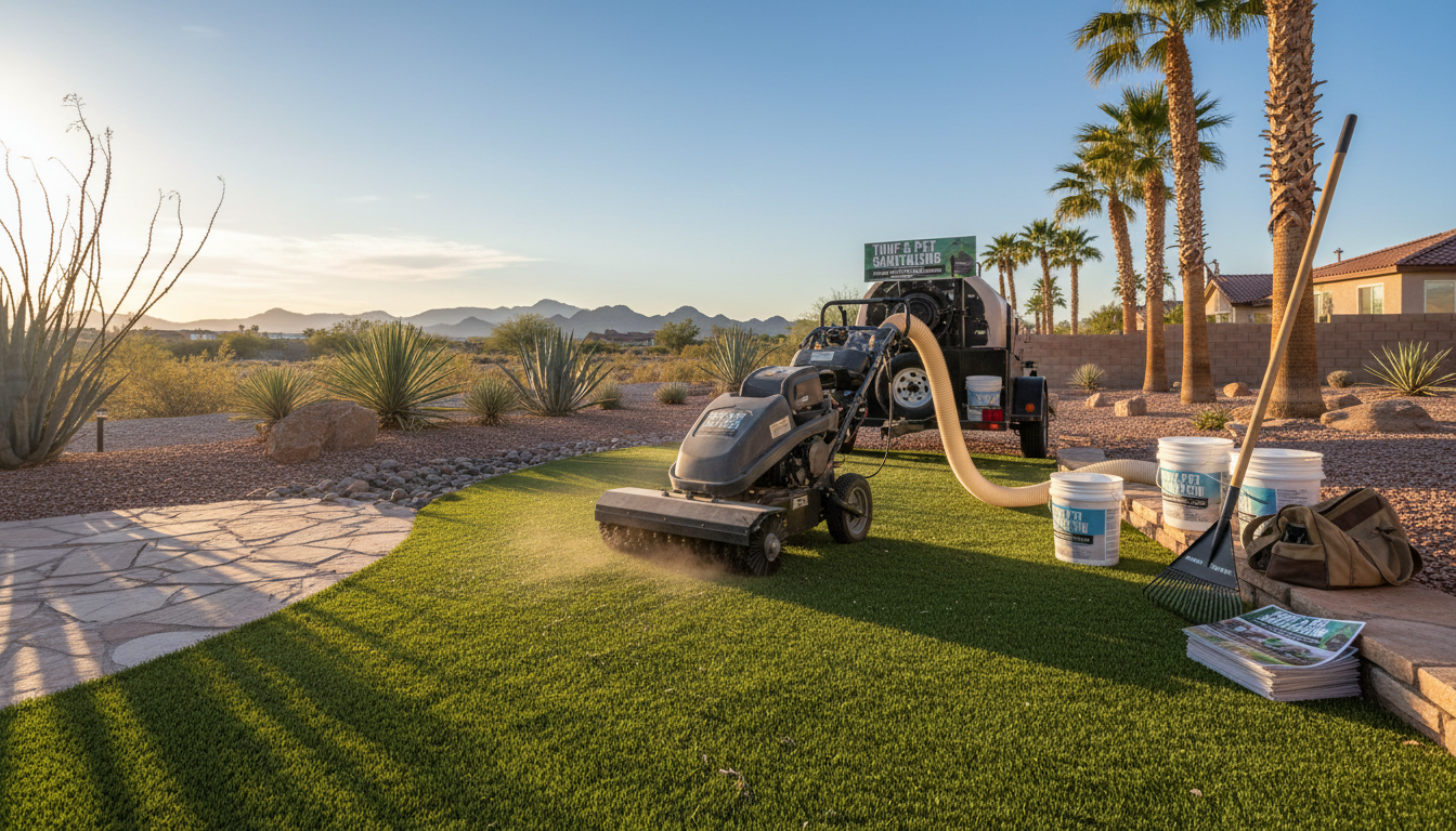 5. Landscape companies offering "turf cleaning" as add-on — Sparkly Turf Las Vegas